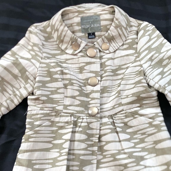 Mac & Jac Olive and White Patterned Jacket - Picture 13 of 13